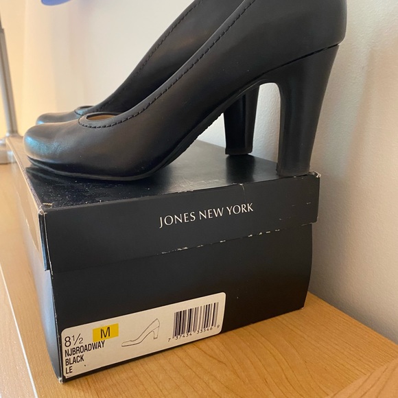 Souliers Jones New York, cuir noir, comme neufs - Picture 2 of 3